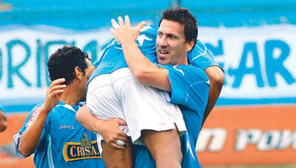 Maestri hizo ayer un tanto en el 4-0 de Cristal a Sport Ancash y ya tiene un ciento con la camiseta celeste 