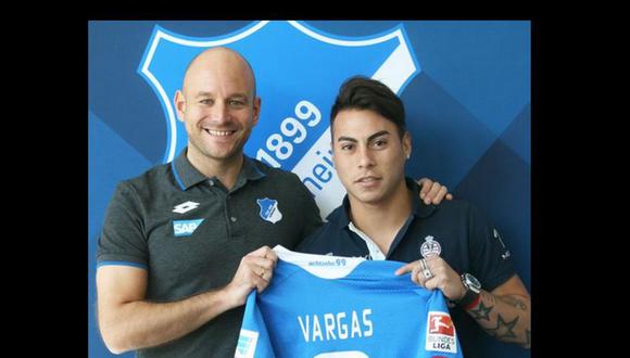 Eduardo Vargas fue presentado como nuevo jugador del Hoffenheim [FOTO]