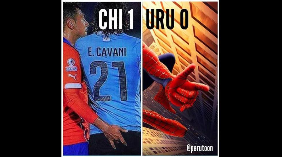 Copa América 2015: los memes del 'dedito' de Gonzalo Jara a Edinson Cavani 