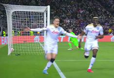 Gol de Piotr Zielinski para Napoli: derrotan 1-0 a Barcelona en la Europa League | VIDEO