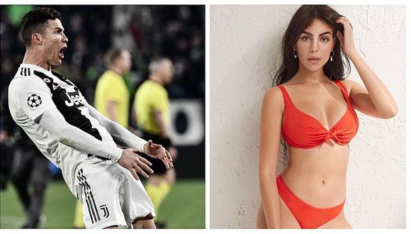 Novia de Cristiano Ronaldo causa sensación con bikini rojo en redes sociales