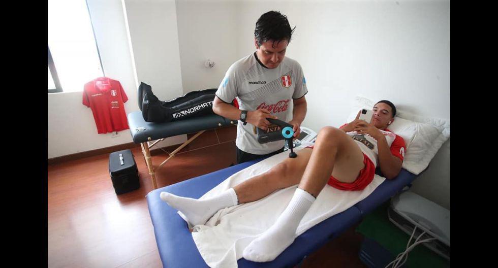 La selección peruana realizó trabajos regenerativos tras victoria sobre Paraguay. (Foto: Selección Peruana)