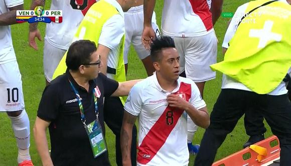 Perú vs. Venezuela EN VIVO | Christian Cueva recibió golpe y terminó mareado | FOTO