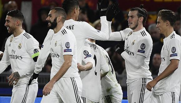 Real Madrid venció 0-2 a Roma y clasificó a octavos de final