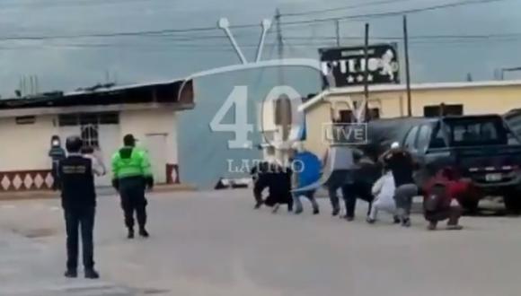 Coronavirus Arequipa | Policía castiga con ejercicios a los que se niegan a respetar la cuarentena