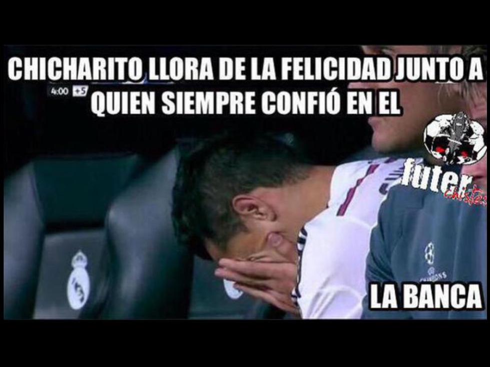 Champions League: Chicharito es víctima de memes tras triunfo del Real Madrid [FOTOS]