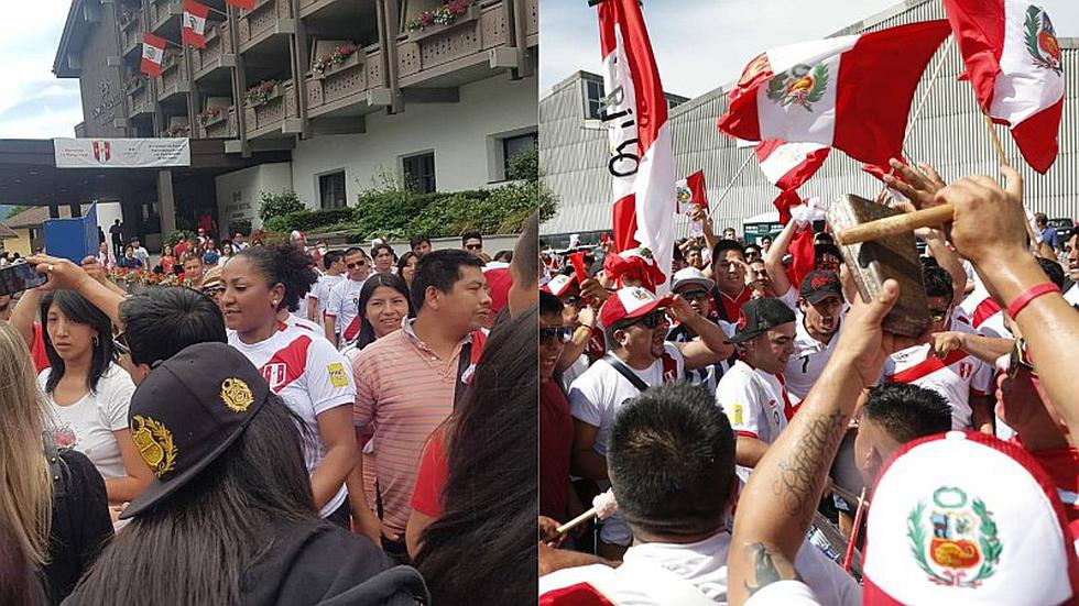 Perú vs. Arabia Saudita: banderazo de los hinchas en la concentración