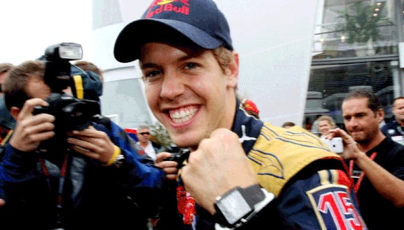 Vettel se quedó el primer lugar en Brasil y rompió nuevo récord