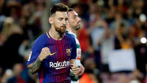 Barcelona goleó 6-1 al Eibar con cuatro goles de Messi
