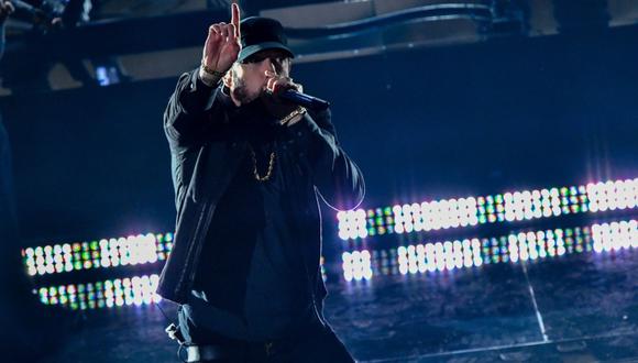 Eminem cantó en la gala de los Oscar 2020. (Foto: AFP)