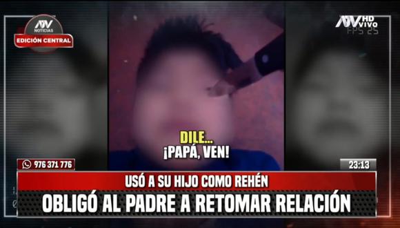 Menor de edad siendo amenazado por su madre | ATV Noticias.