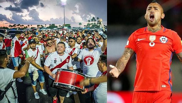 Hinchas peruanos agredieron Arturo Vidal tras el Perú vs. Chile [FOTO]
