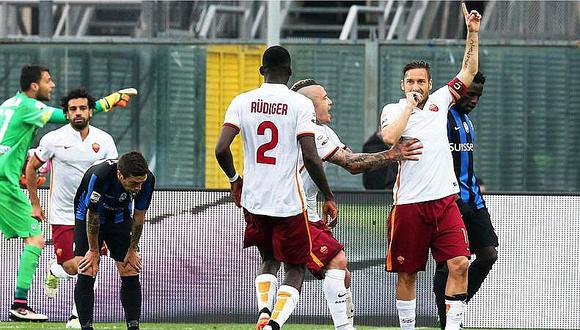 Seria A: Roma empata con Atalanta gracias al gol de ​Francesco Totti 