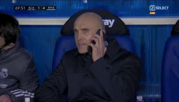 David Bettoni llamó a Zidane en pleno partido para hacer cambios. (Captura: ZSelect)