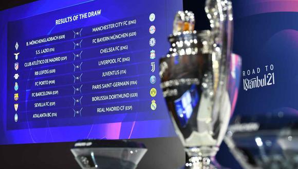Así quedaron los octavos de final de la Champions League. (Foto: AFP)