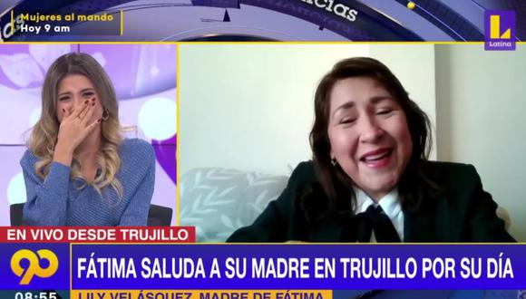 La periodista de Latina no esperó que su madre se iba a conectar al noticiero a través de una videollamada