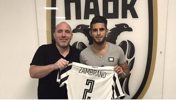 Carlos Zambrano es presentado como nuevo jugador del PAOK Salónica