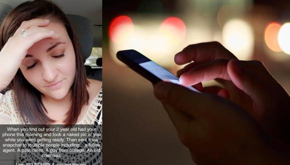 La madre no pensó que su menor hija iba a enviar sus fotos a sus compañeros de trabajo y dejó un mensaje en sus redes sociales