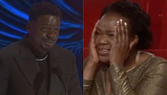 Daniel Kaluuya tuvo un peculiar discurso en los Oscar 2021 y así reacción su madre. (Foto: Captura de video)