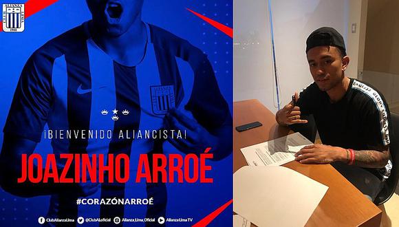 Joazhiño Arroé es nuevo jugador de Alianza Lima