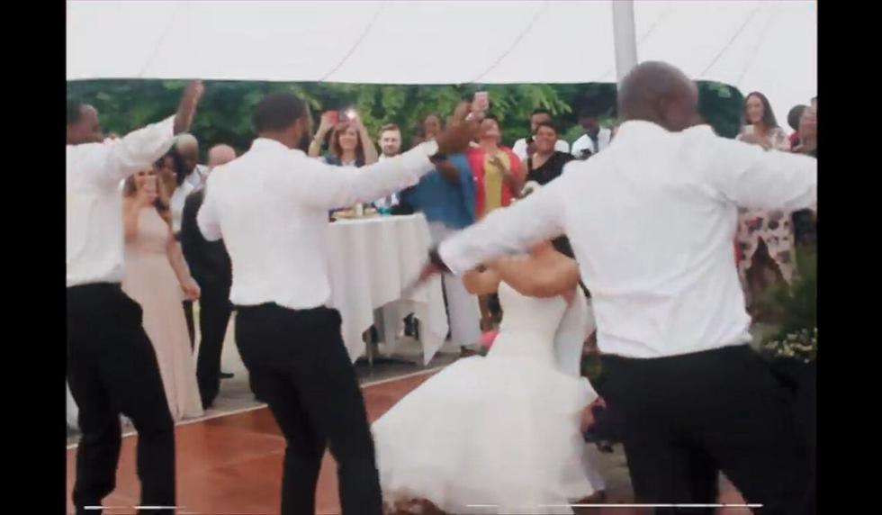 Muchos quedaron asombrados con la performance. (Captura)