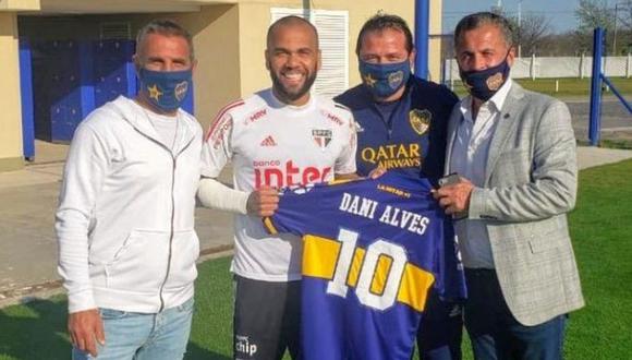 Dani Alves aclara su posible llega da Boca Juniors (Foto: Twitter)