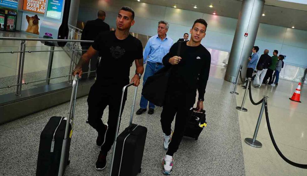 Cristian Benavente, Miguel Trauco, Sergio Peña y Renato Tapia llegaron a Estados Unidos. (Foto: Daniel Apuy - GEC)