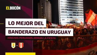 ¡Se hacen sentir!: hinchas peruanos realizan emocionante ‘banderazo’ en Montevideo