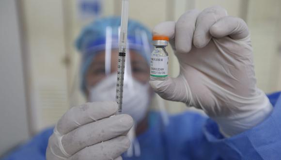 Presidente Francisco Sagasti destacó el avance del proceso de vacunación en el país. (Foto: Francisco Neyra/ @photo.gec)