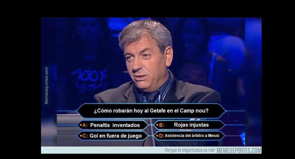 Los mejores memes que dejó la victoria de Barcelona sobre Getafe en LaLiga Santander. (Foto: Facebook)
