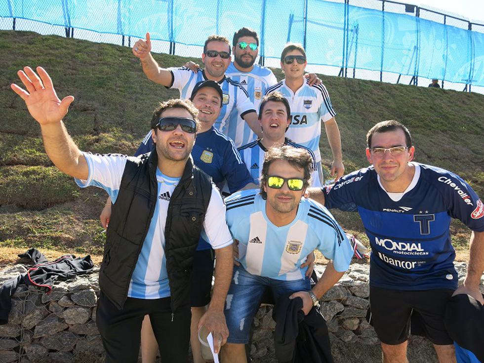 Mundial Brasil 2014: Hinchas argentinos arman la fiesta en Arena Corinthians [FOTOS]