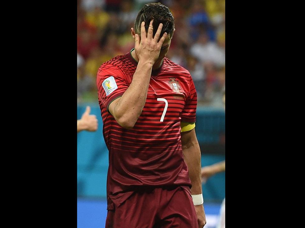Mundial Brasil 2014: Así quedó Cristiano Ronaldo tras la casi eliminación de Portugal [FOTOS] 