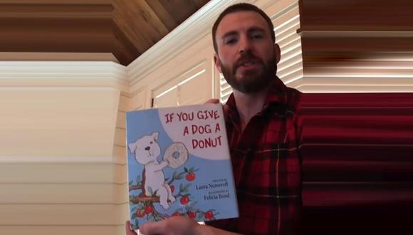 Chris Evans se suma a noble campaña y lee cuentos infantiles a niños durante la cuarentena. (Foto: Captura de video)