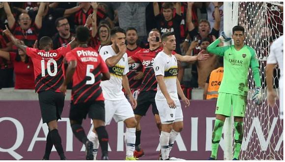 Boca Juniors fue goleado por Atlético Paranaense en la Copa Libertadores