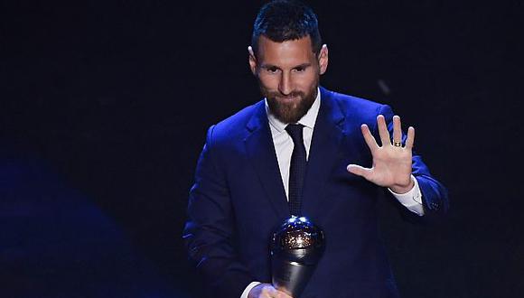 Lionel Messi ganó el The Best el 2019 tras imponerse a Van Dijk y Cristiano Ronaldo. (Foto: AFP)
