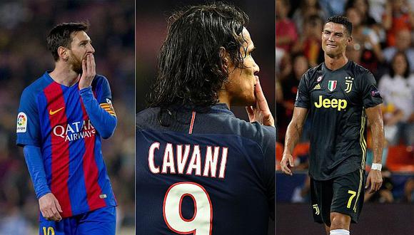 Edinson Cavani se tumba a Messi y Cristiano en los premios Golden Foot 2018