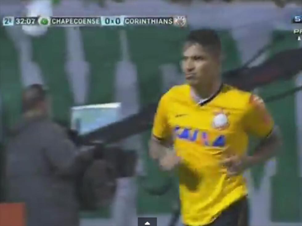 El gol de Paolo Guerrero ante Chapecoense por el Brasileirao [VIDEO]