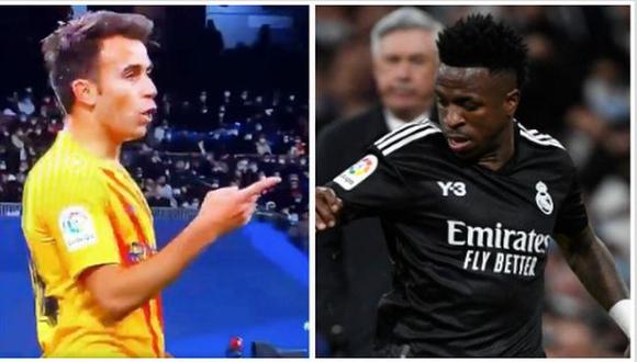 La burla de Eric García a Vinicius Junior en pleno Real Madrid vs. Barcelona. (Foto: AFP)