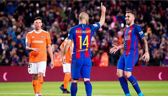 Barcelona: Mascherano y su confesión luego de su primer gol 