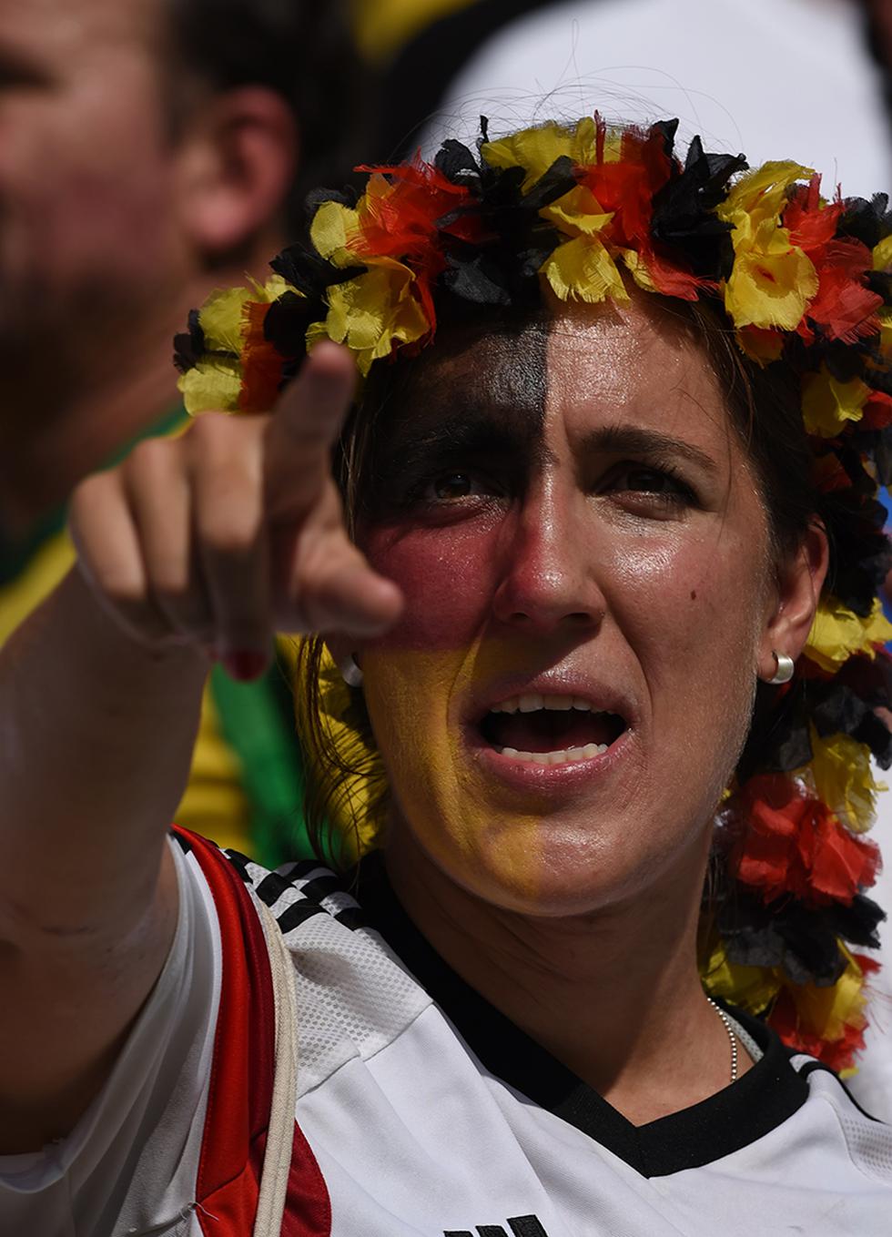 Mundial Brasil 2014: Hinchas de Alemania y Francia viven el partido con intensidad [FOTOS]