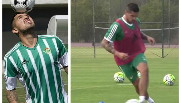 Juan Manuel Vargas: así fue su primera práctica en Real Betis [VIDEO]