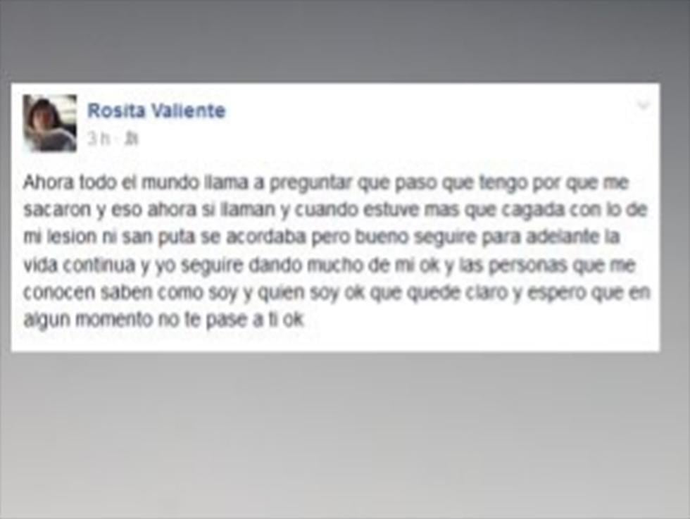 Rosa Valiente se defiende sobre exclusión de selección de voley