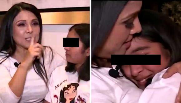 Tula Rodríguez y su hija cuentan cómo pasaron la última noche junto a Javier Carmona. (Foto: Captura América Tv).