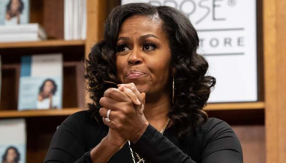 Michelle Obama emitirá su propio podcast en Spotify. (Foto: AFP/Nicholas Kamm)