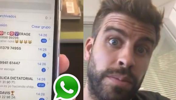 Piqué publicó su número telefónico y recibió más de 20 mil mensajes en menos de un minuto | VIDEOS
