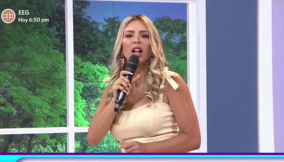Sheyla Rojas reaparece en televisión como invitada de "En boca de todos". (Foto: Captura de video)