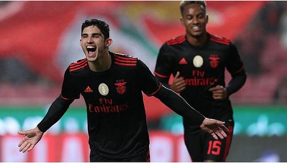 André Carrillo: Benfica goleó y avanzó en Copa Portugal [VIDEO]