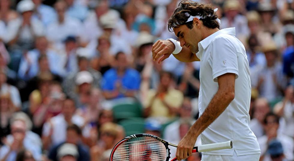Federer fue eliminado en cuartos de final de Wimbledon 