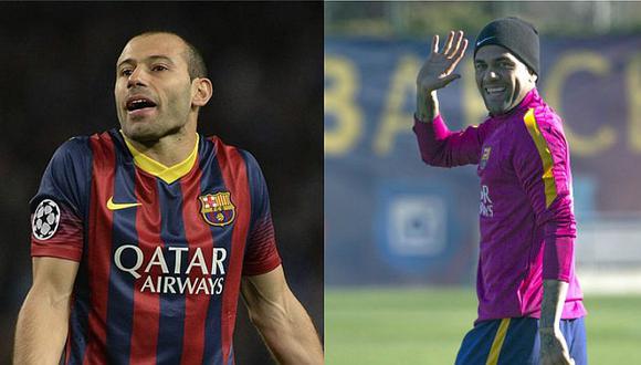 Barcelona: ¿Se van Javier Mascherano y Dani Alves?