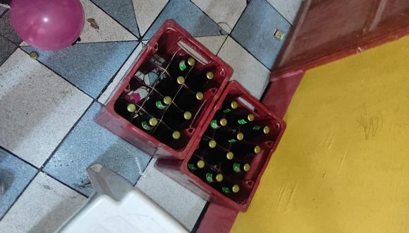 La Policía halló en el local cerveza y otros licores. (GEC)